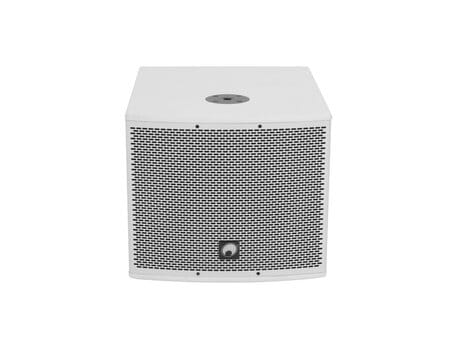 OMNITRONIC MOLLY-12A Subwoofer active white, MOLLY-12A Active 12" vit subwoofer med DSP och Bluetooth