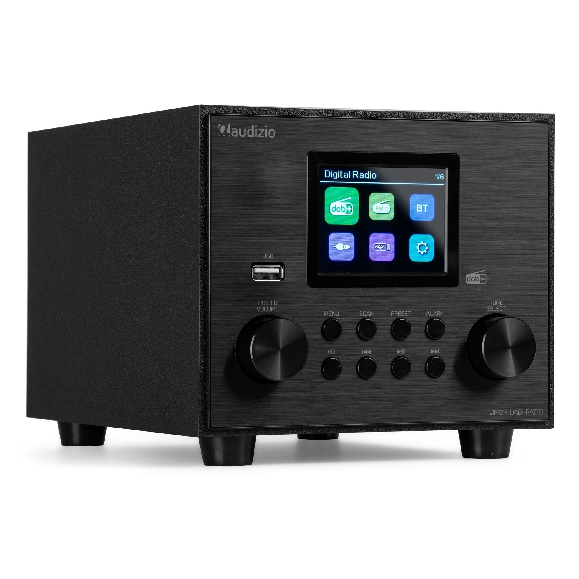 Audizio Vieste DAB+ Radio med Subwoofer - Svart