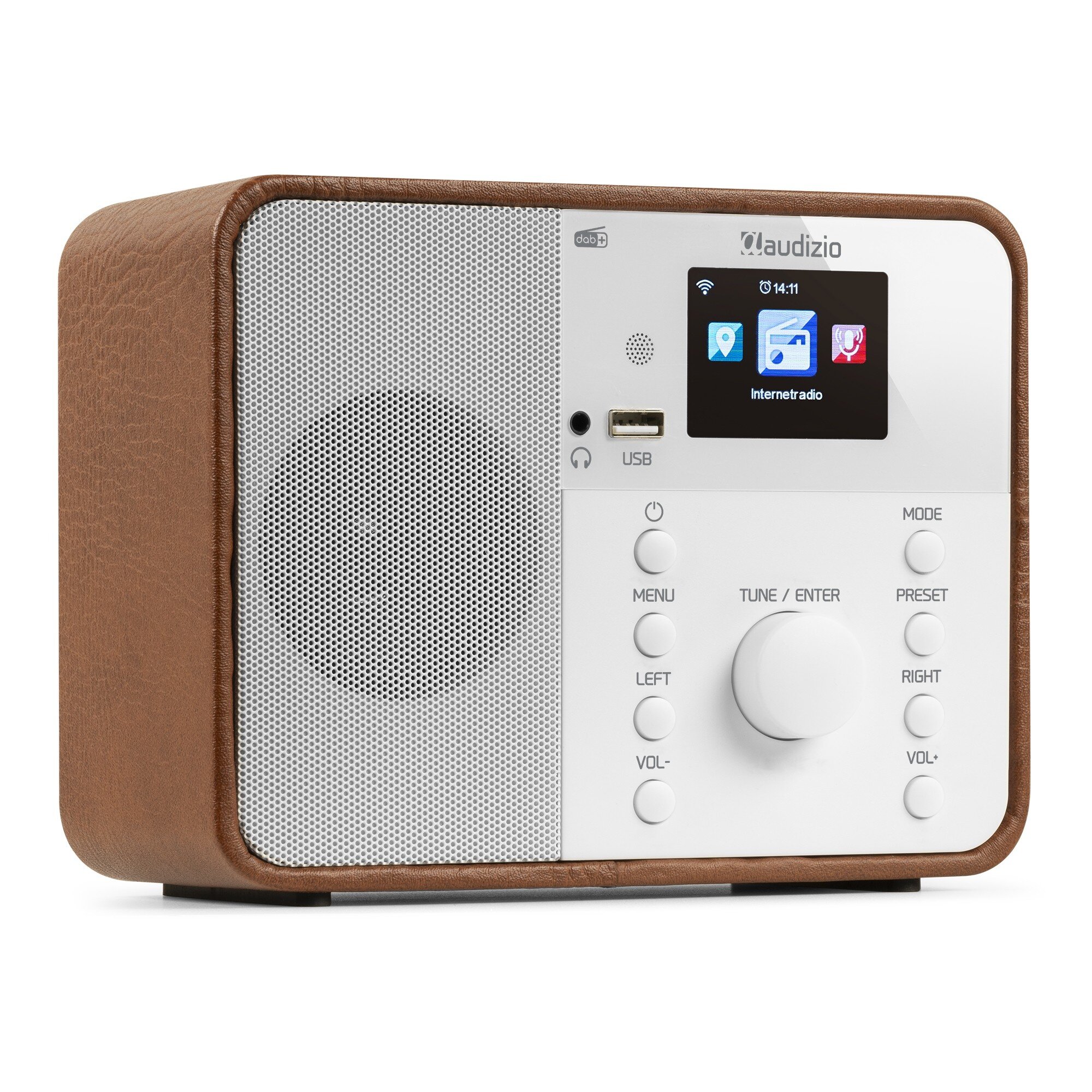 Audizio Nardo - DAB+/FM och internetradio med Bluetooth - inkl. fjärrkontroll - Vit