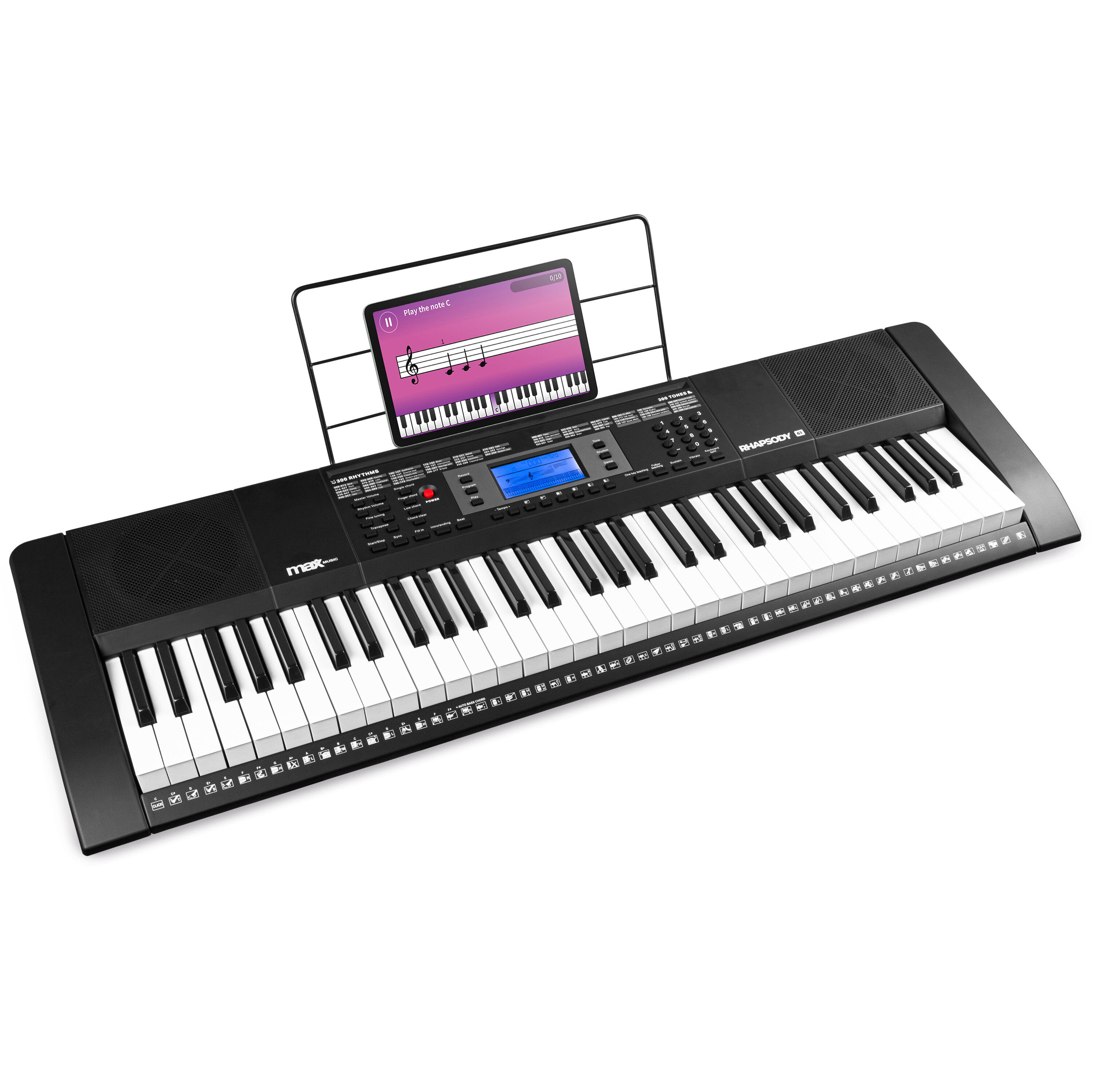 Max Rhapsody61 elektroniskt Keyboard 61-tangenter