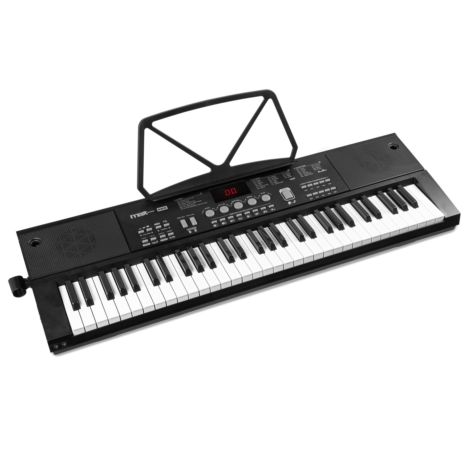 Max KB15 elektroniskt Keyboard 61-tangenter med batteri