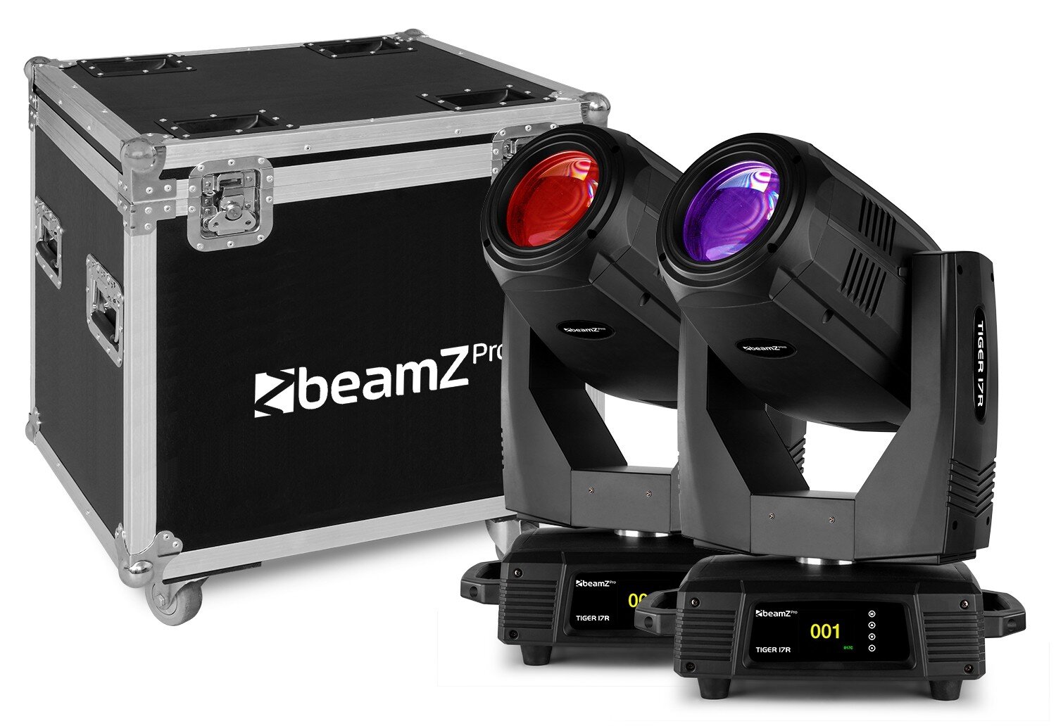 BeamZ Pro Tiger 17R BS 350W MovingHead 2pcs in FC