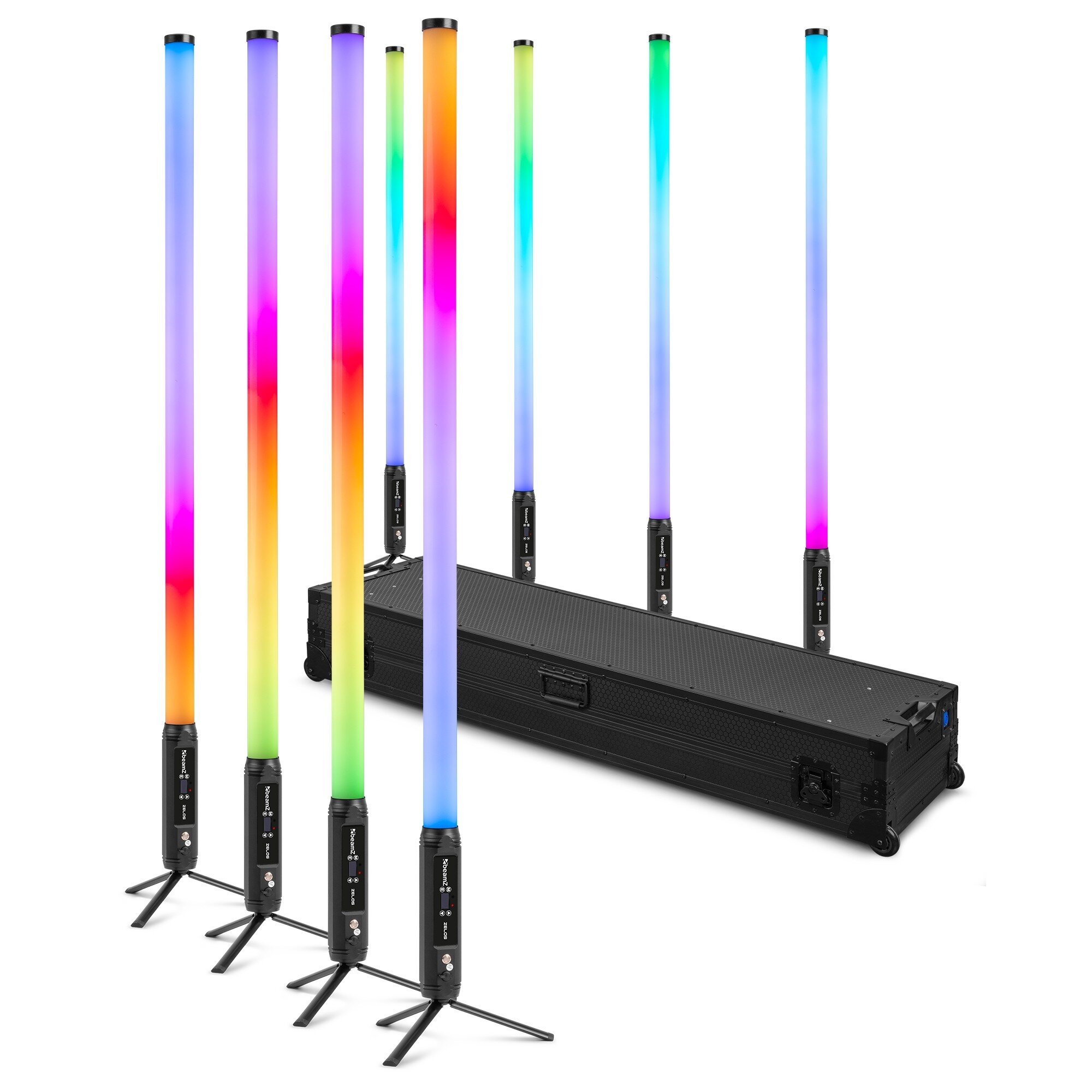 beamZ Zelos LED Tube Set RGBW för inomhus- och utomhusbruk, set med 8