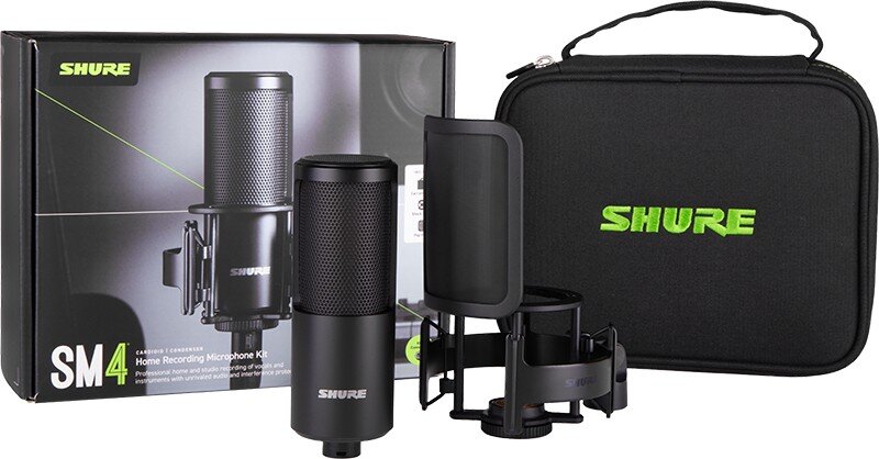 Shure SM4-K-KIT Microhpone inspelningskit med stötfäste